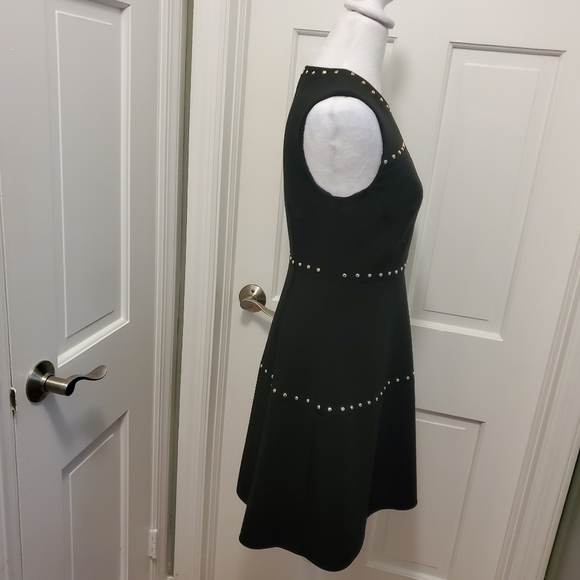 EC Kate Spade New York Studded Crepe Cocktail Party Dress Size 2, Black - Picture 4 of 11